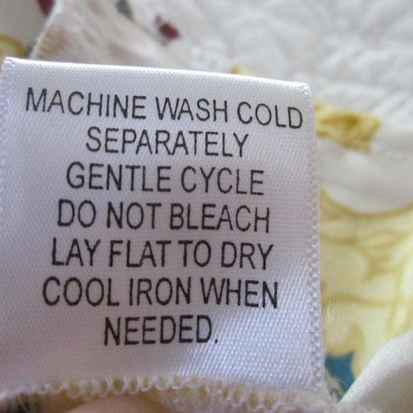 Modcloth Top S Yellow Floral Print Ruffle Retro - Picture 11 of 11